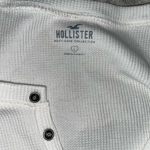 white oversized sweater-hollister